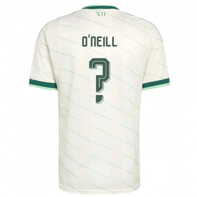Danxen Män Nordirland Conleth O'neill #0 Vit Grön Bortatröja Matchtröjor 26-28 Tröjor T-Tröja