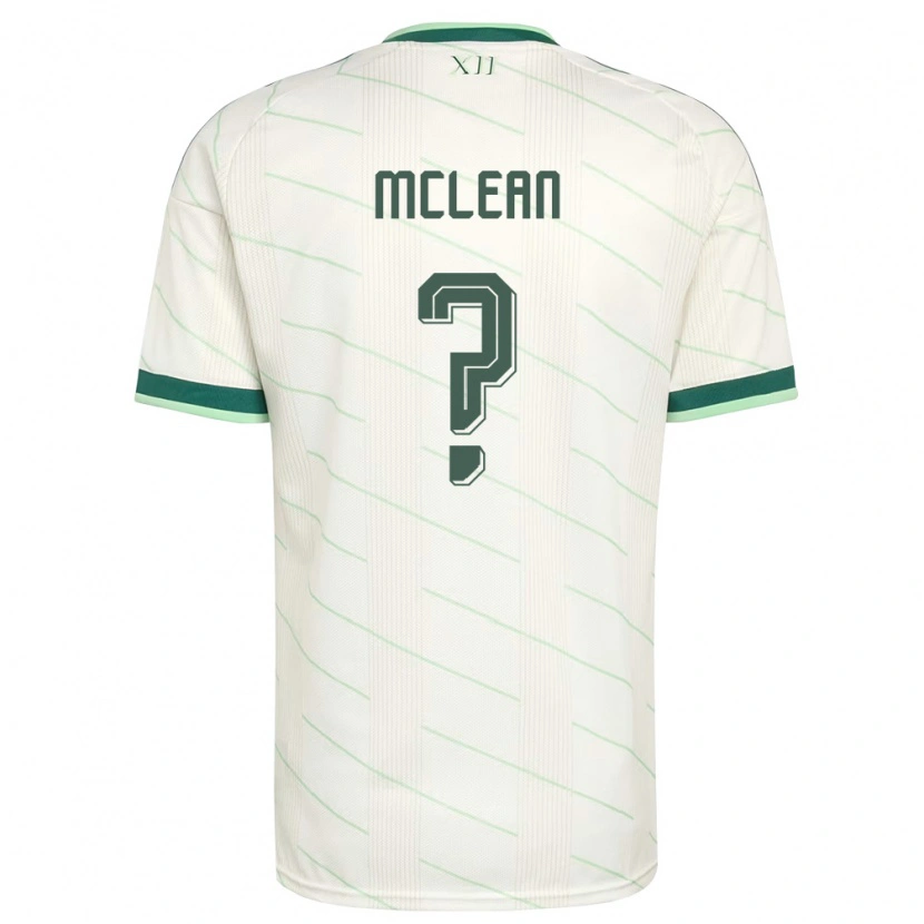Danxen Män Nordirland Kai Mclean #0 Vit Grön Bortatröja Matchtröjor 26-28 Tröjor T-Tröja
