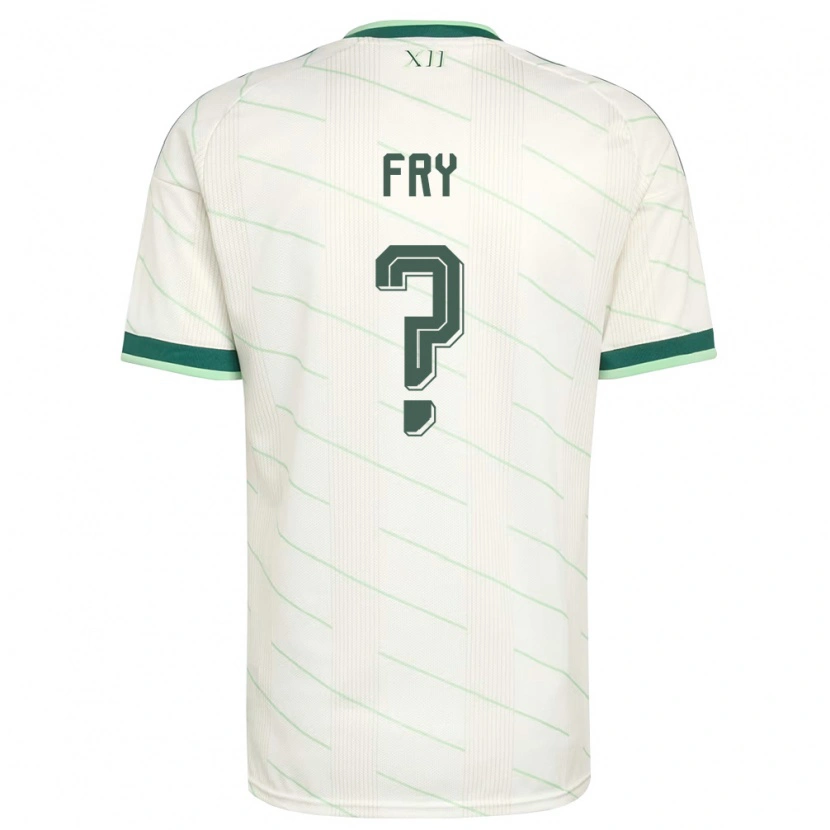 Danxen Män Nordirland Lucas Fry #0 Vit Grön Bortatröja Matchtröjor 26-28 Tröjor T-Tröja
