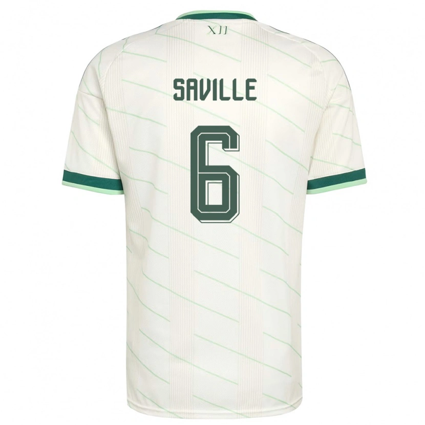 Danxen Män Nordirland George Saville #6 Vit Grön Bortatröja Matchtröjor 26-28 Tröjor T-Tröja