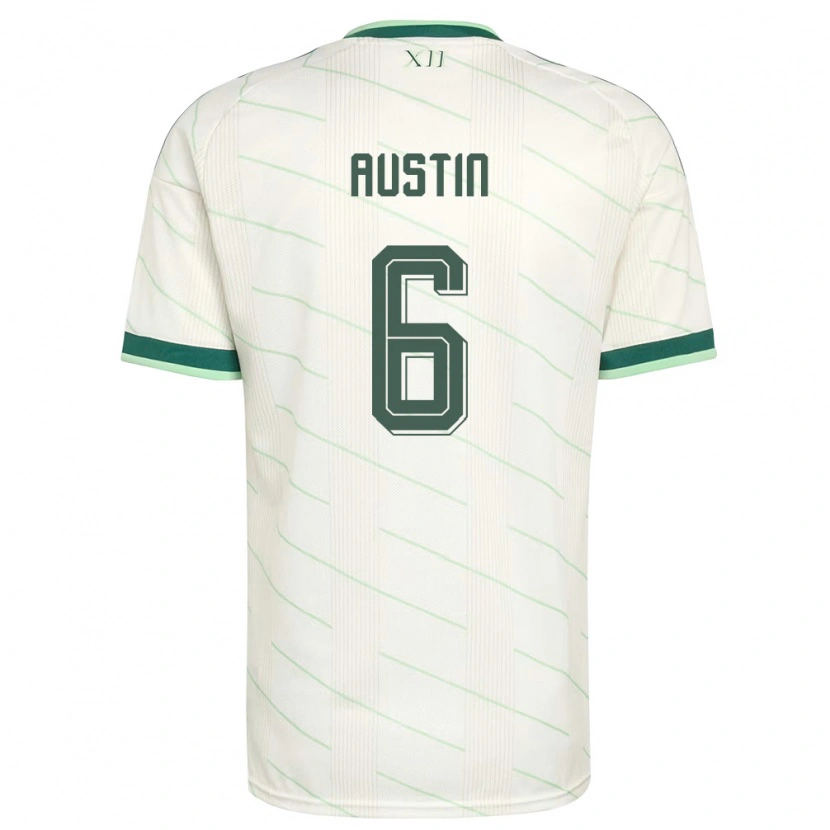 Danxen Män Nordirland Cormac Austin #6 Vit Grön Bortatröja Matchtröjor 26-28 Tröjor T-Tröja
