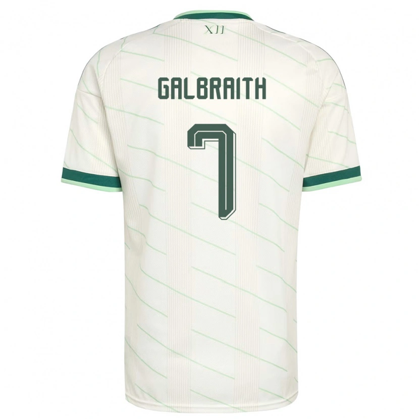 Danxen Män Nordirland Ethan Galbraith #7 Vit Grön Bortatröja Matchtröjor 26-28 Tröjor T-Tröja