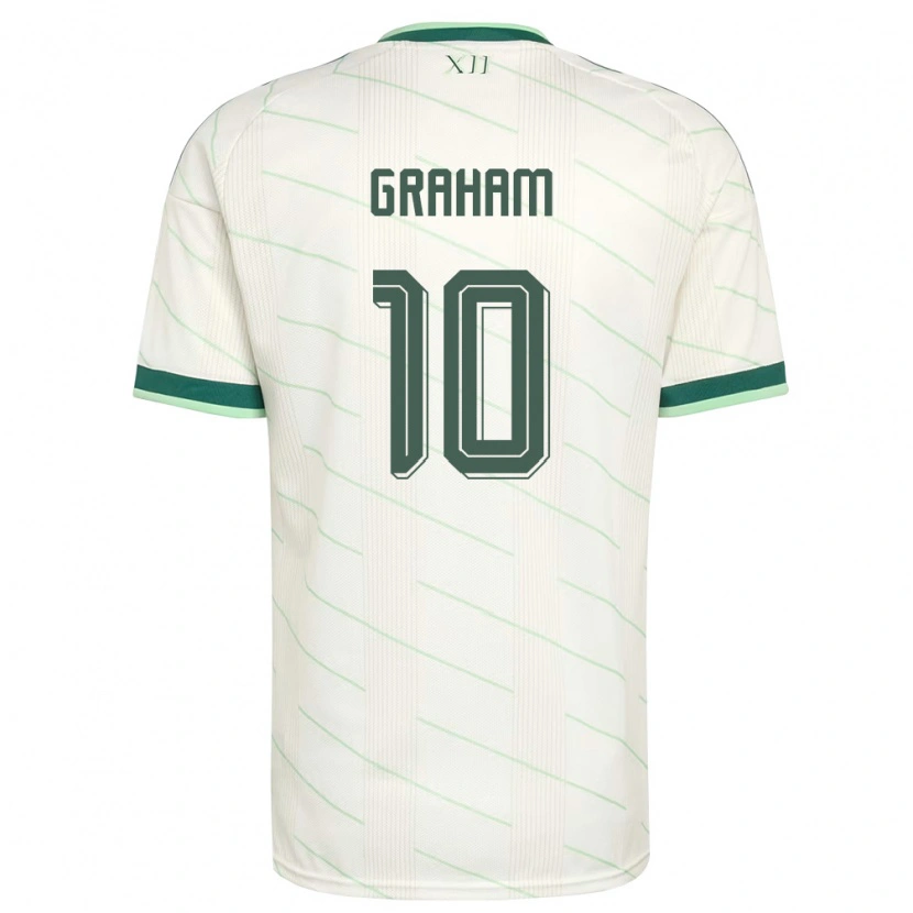 Danxen Män Nordirland Braiden Graham #10 Vit Grön Bortatröja Matchtröjor 26-28 Tröjor T-Tröja