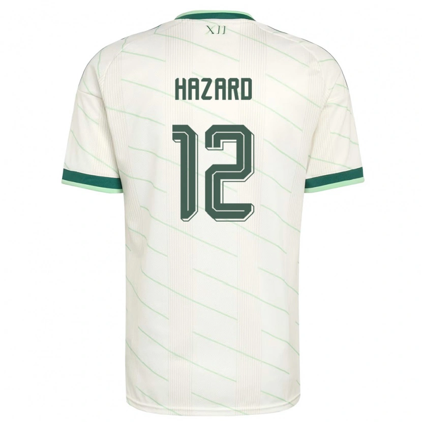 Danxen Män Nordirland Conor Hazard #12 Vit Grön Bortatröja Matchtröjor 26-28 Tröjor T-Tröja