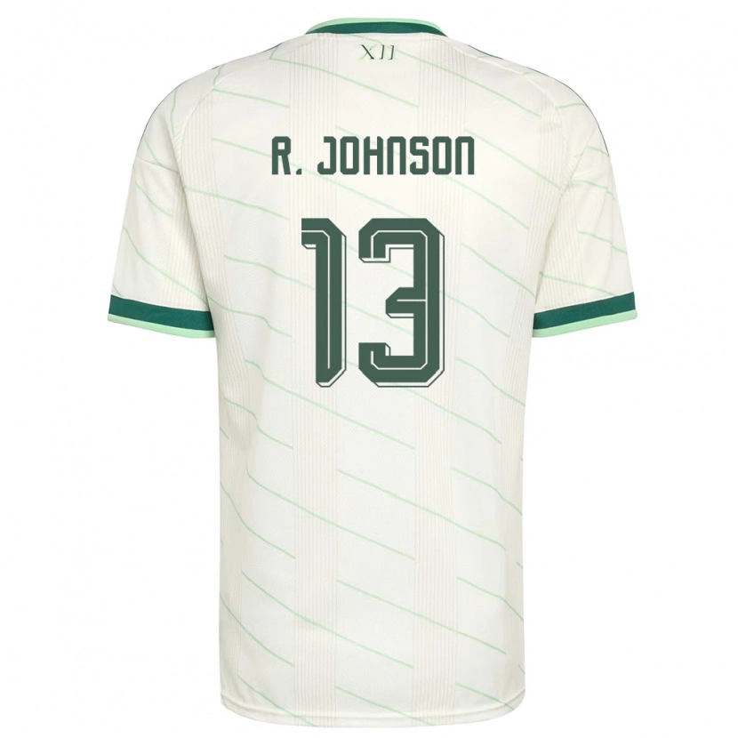 Danxen Män Nordirland Ryan Johnson #13 Vit Grön Bortatröja Matchtröjor 26-28 Tröjor T-Tröja