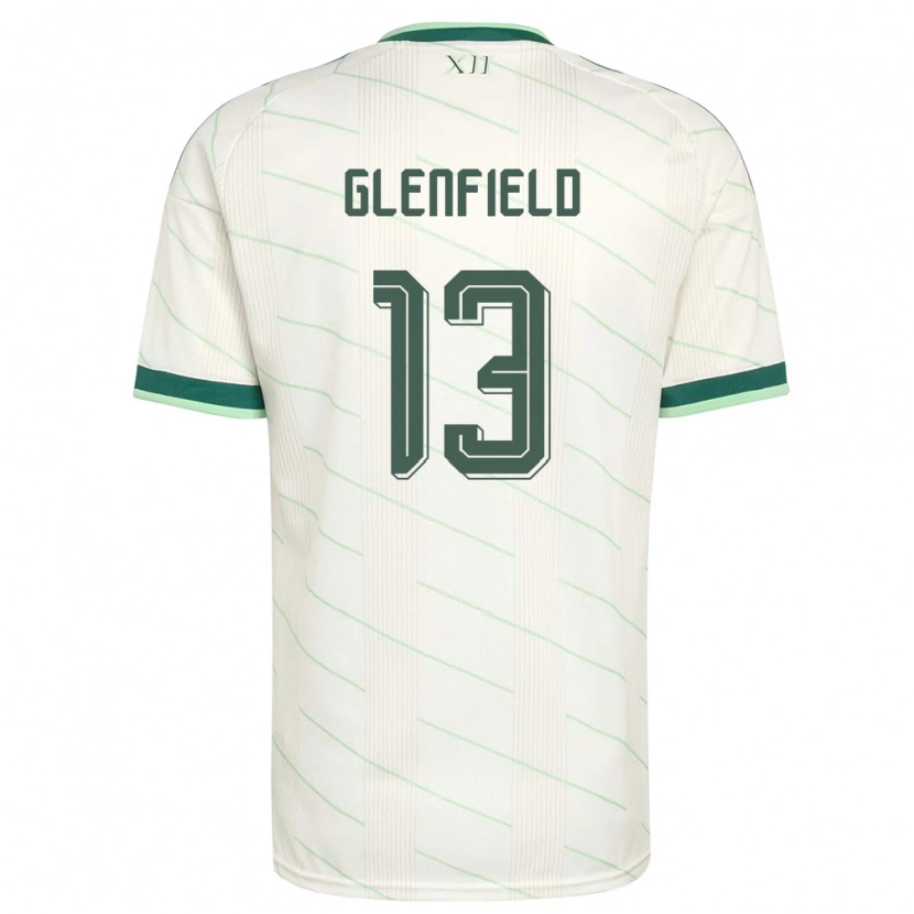 Danxen Män Nordirland Sam Glenfield #13 Vit Grön Bortatröja Matchtröjor 26-28 Tröjor T-Tröja