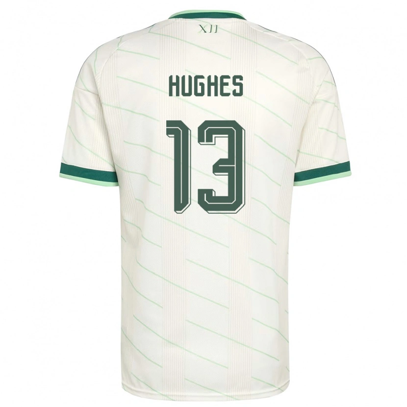 Danxen Män Nordirland Isaac Hughes #13 Vit Grön Bortatröja Matchtröjor 26-28 Tröjor T-Tröja