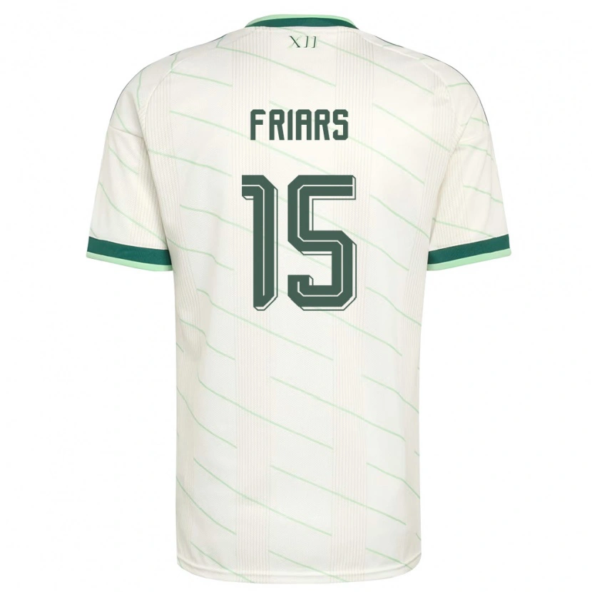 Danxen Män Nordirland Alfie Friars #15 Vit Grön Bortatröja Matchtröjor 26-28 Tröjor T-Tröja