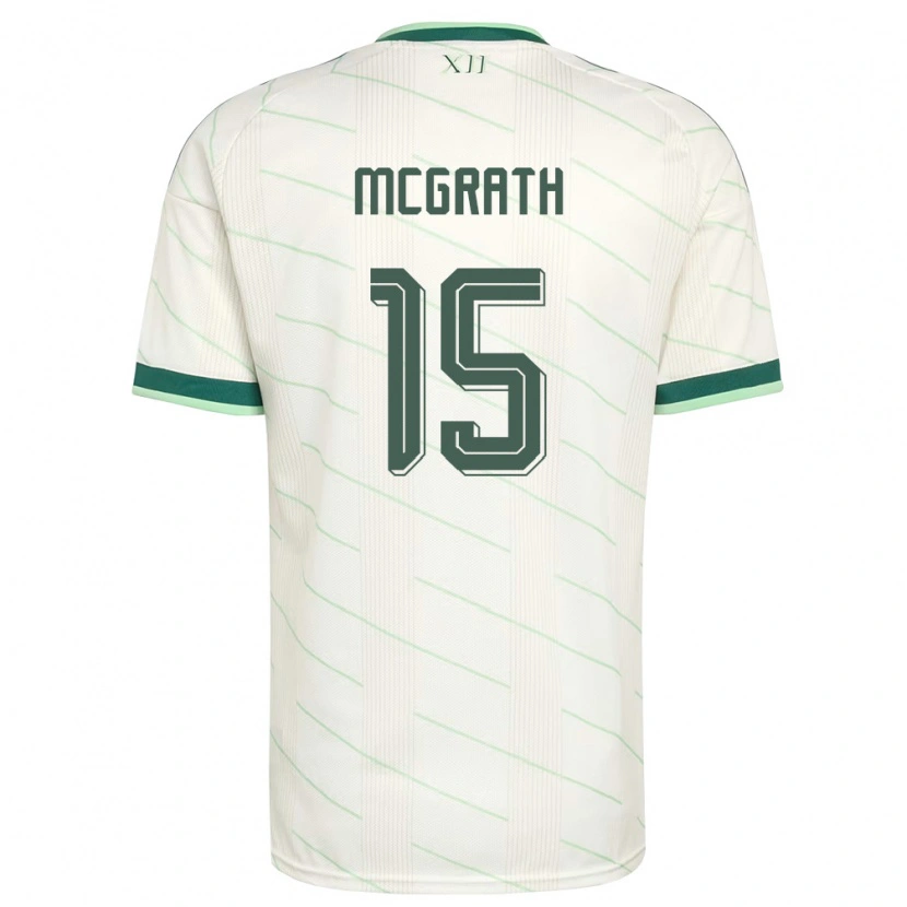 Danxen Män Nordirland Cead Mcgrath #15 Vit Grön Bortatröja Matchtröjor 26-28 Tröjor T-Tröja