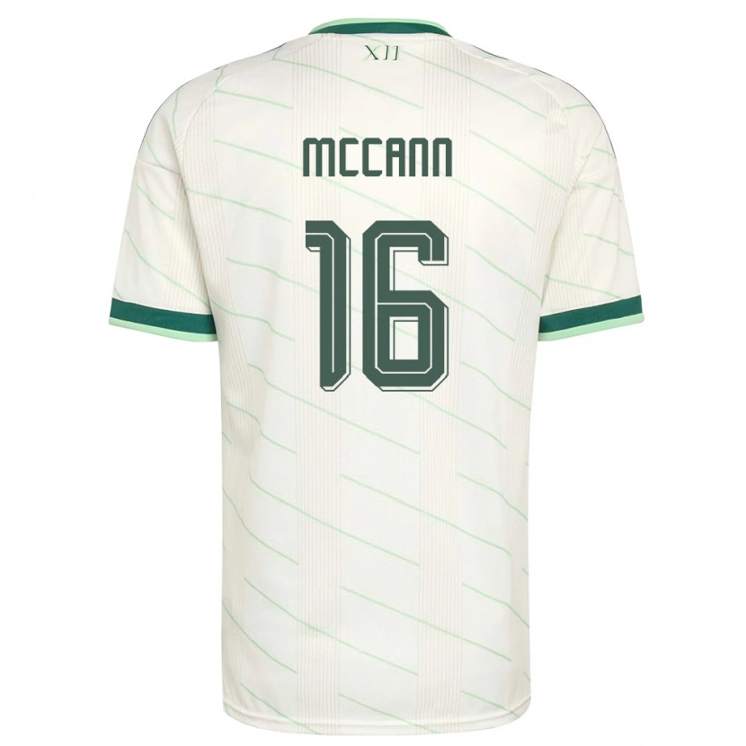 Danxen Män Nordirland Ali Mccann #16 Vit Grön Bortatröja Matchtröjor 26-28 Tröjor T-Tröja