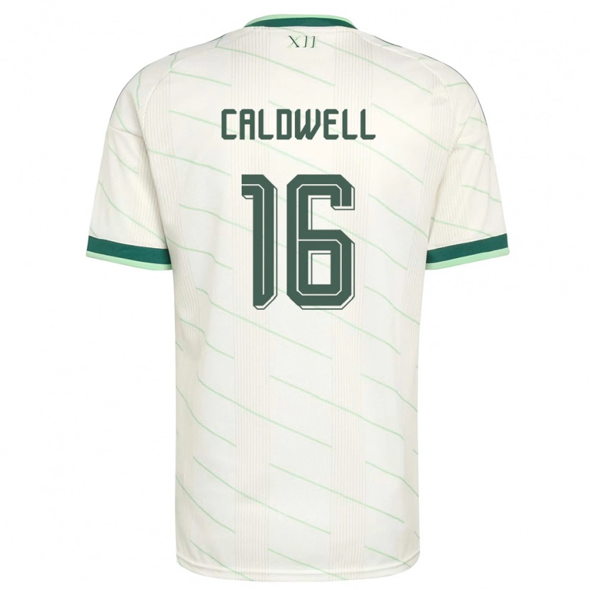 Danxen Män Nordirland Nadene Caldwell #16 Vit Grön Bortatröja Matchtröjor 26-28 Tröjor T-Tröja