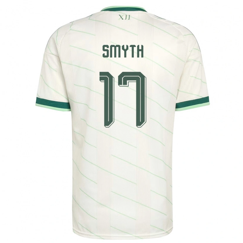 Danxen Män Nordirland Casey Smyth #17 Vit Grön Bortatröja Matchtröjor 26-28 Tröjor T-Tröja