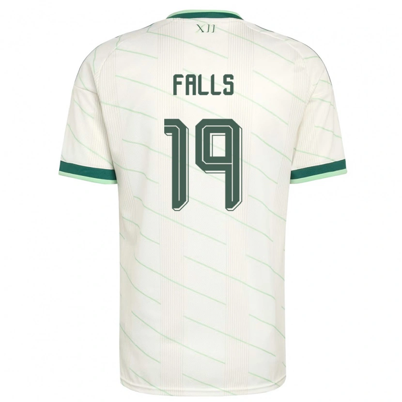 Danxen Män Nordirland Conor Falls #19 Vit Grön Bortatröja Matchtröjor 26-28 Tröjor T-Tröja