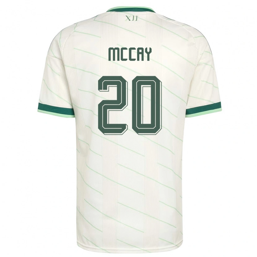 Danxen Män Nordirland Callum Mccay #20 Vit Grön Bortatröja Matchtröjor 26-28 Tröjor T-Tröja