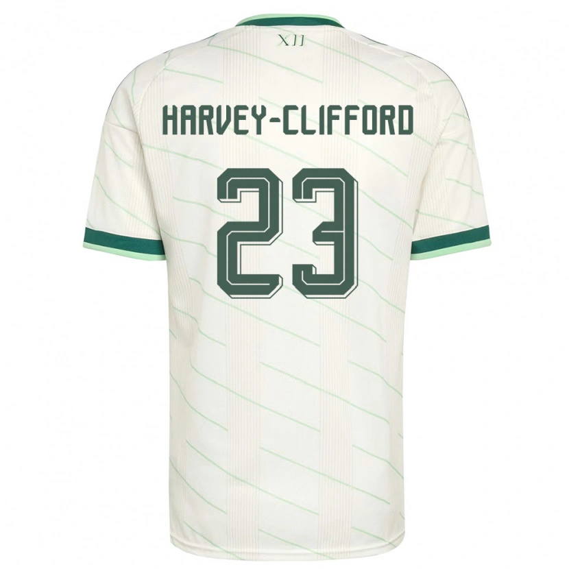 Danxen Män Nordirland Maddy Harvey-Clifford #23 Vit Grön Bortatröja Matchtröjor 26-28 Tröjor T-Tröja