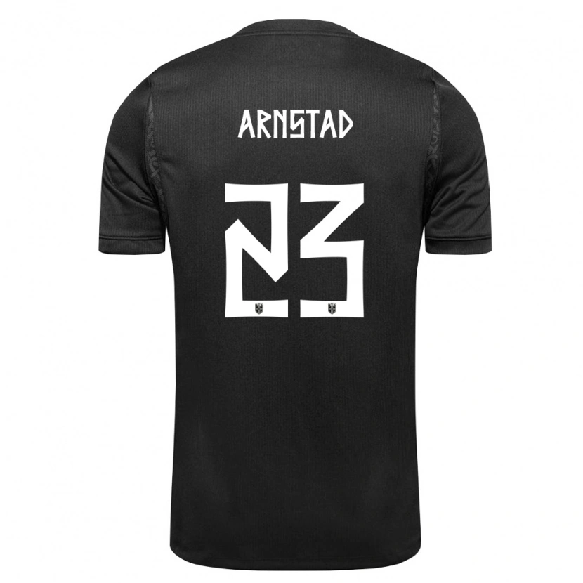 Danxen Män Norge Kristian Arnstad #23 Svart Bortatröja Matchtröjor 26-28 Tröjor T-Tröja