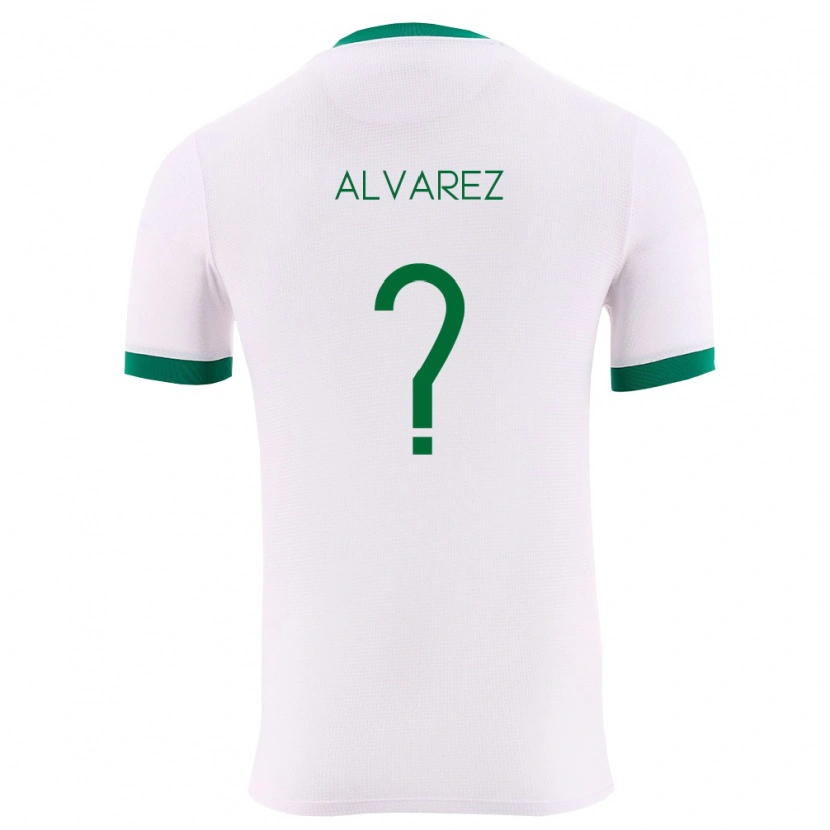 Danxen Män Bolivia Sebastián Álvarez #0 Vit Grön Röd Bortatröja Matchtröjor 26-28 Tröjor T-Tröja