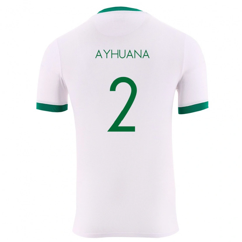 Danxen Män Bolivia Anderson Ayhuana #2 Vit Grön Röd Bortatröja Matchtröjor 26-28 Tröjor T-Tröja