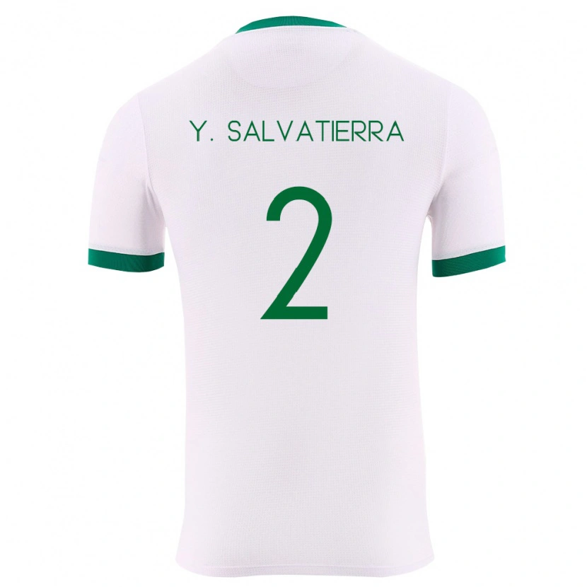 Danxen Män Bolivia Yuditaz Jimena Salvatierra #2 Vit Grön Röd Bortatröja Matchtröjor 26-28 Tröjor T-Tröja