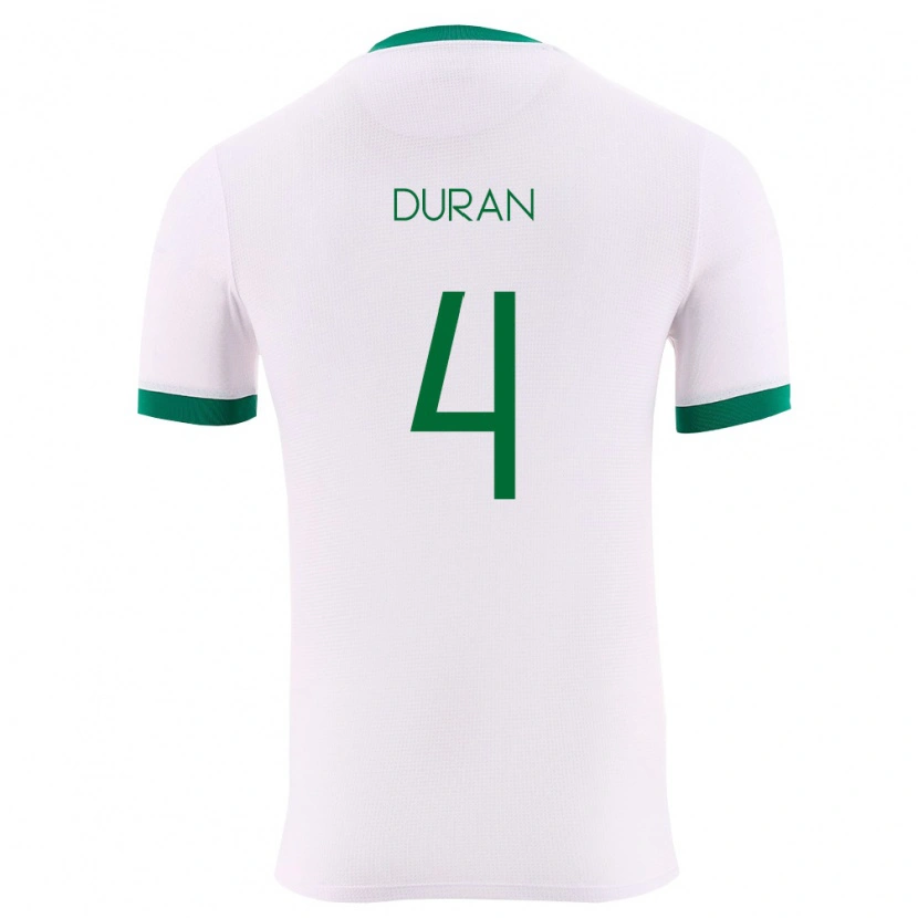 Danxen Män Bolivia Denilson Durán #4 Vit Grön Röd Bortatröja Matchtröjor 26-28 Tröjor T-Tröja