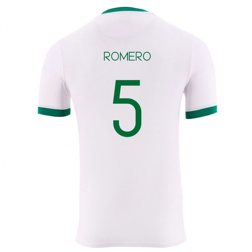 Danxen Män Bolivia César Romero #5 Vit Grön Röd Bortatröja Matchtröjor 26-28 Tröjor T-Tröja