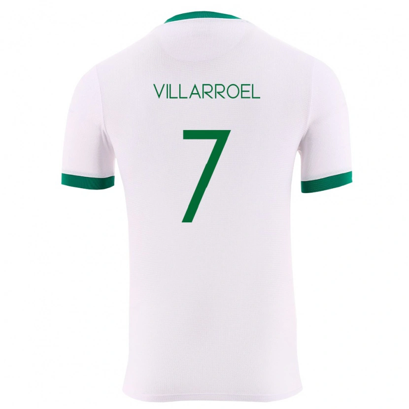 Danxen Män Bolivia Miguel Villarroel #7 Vit Grön Röd Bortatröja Matchtröjor 26-28 Tröjor T-Tröja