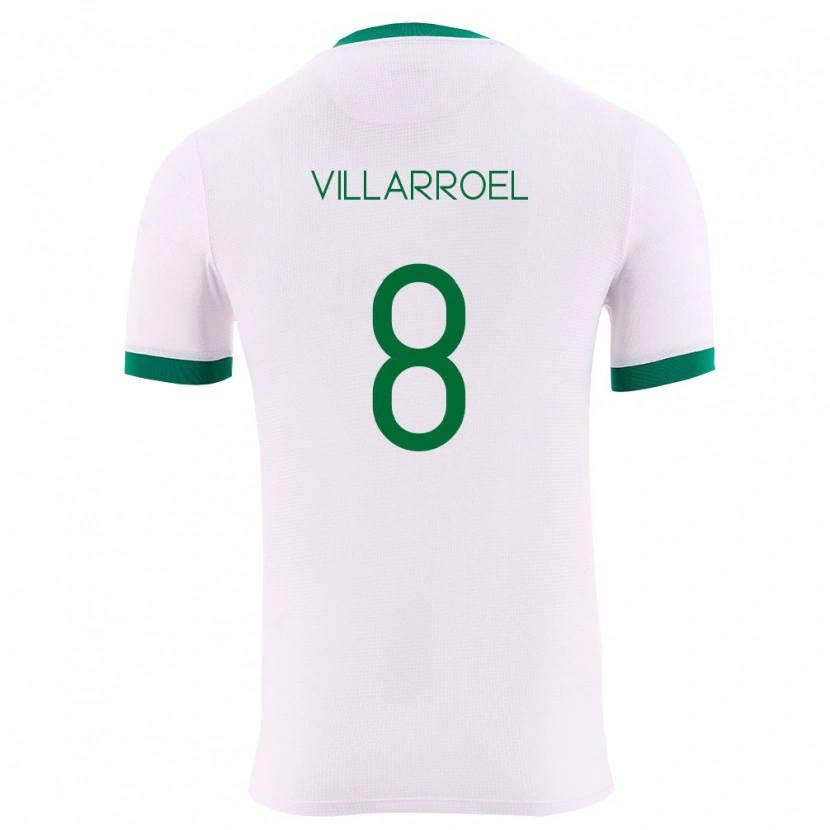 Danxen Män Bolivia Moisés Villarroel #8 Vit Grön Röd Bortatröja Matchtröjor 26-28 Tröjor T-Tröja