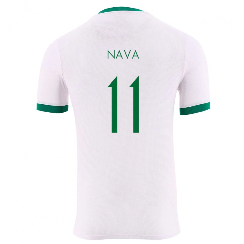 Danxen Män Bolivia Fernando Nava #11 Vit Grön Röd Bortatröja Matchtröjor 26-28 Tröjor T-Tröja