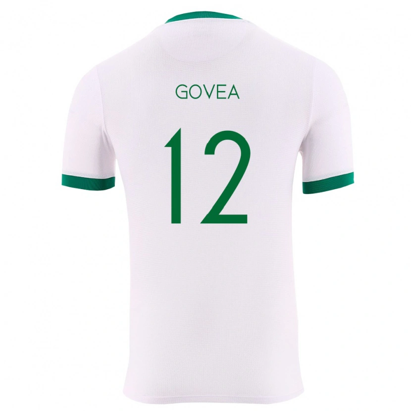 Danxen Män Bolivia Gerónimo Govea #12 Vit Grön Röd Bortatröja Matchtröjor 26-28 Tröjor T-Tröja