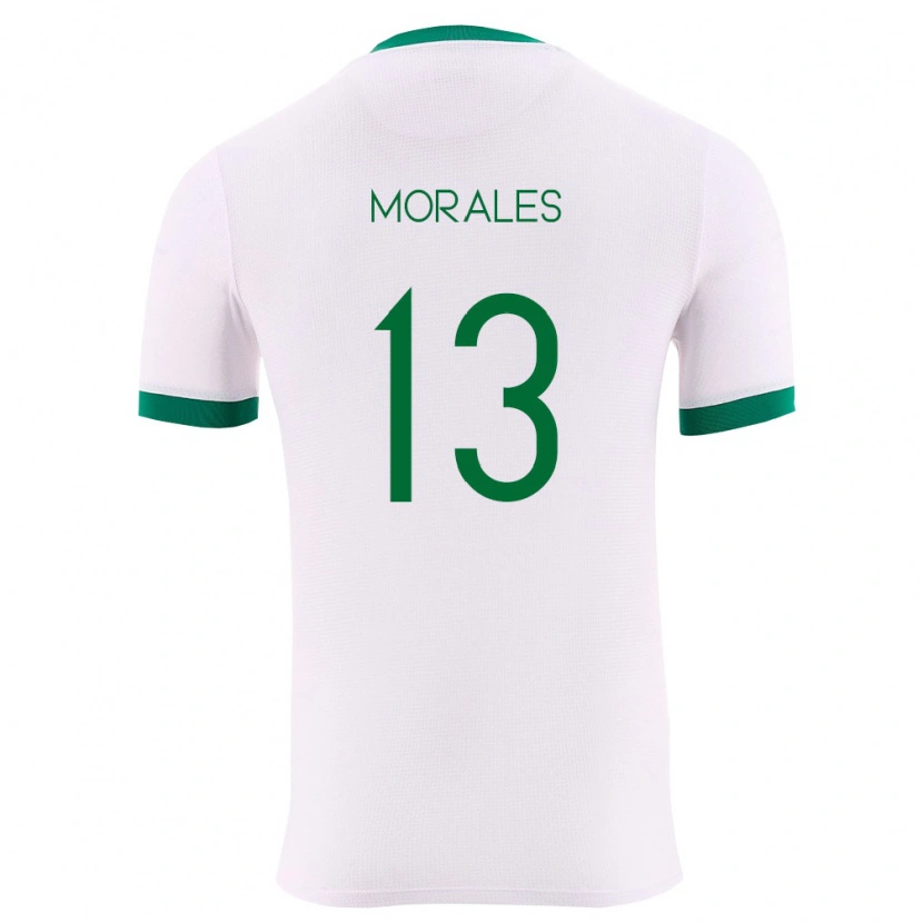 Danxen Män Bolivia Ericka Morales #13 Vit Grön Röd Bortatröja Matchtröjor 26-28 Tröjor T-Tröja