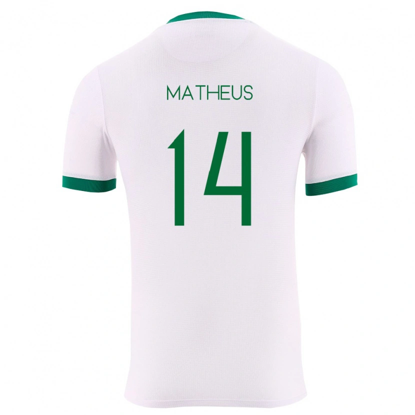 Danxen Män Bolivia Robson Matheus #14 Vit Grön Röd Bortatröja Matchtröjor 26-28 Tröjor T-Tröja