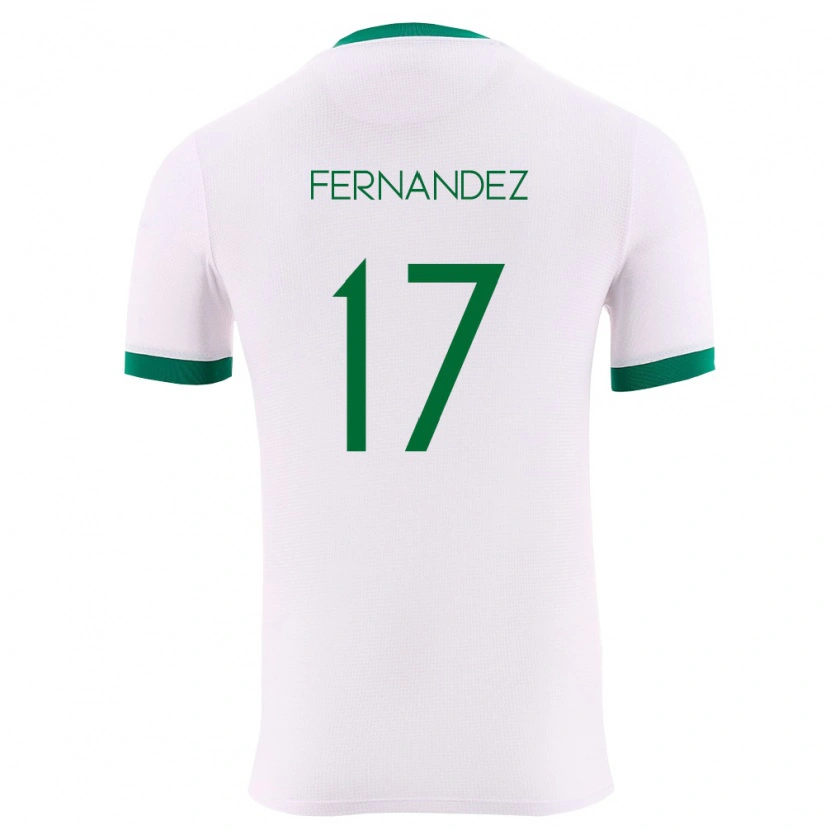 Danxen Män Bolivia Roberto Fernández #17 Vit Grön Röd Bortatröja Matchtröjor 26-28 Tröjor T-Tröja