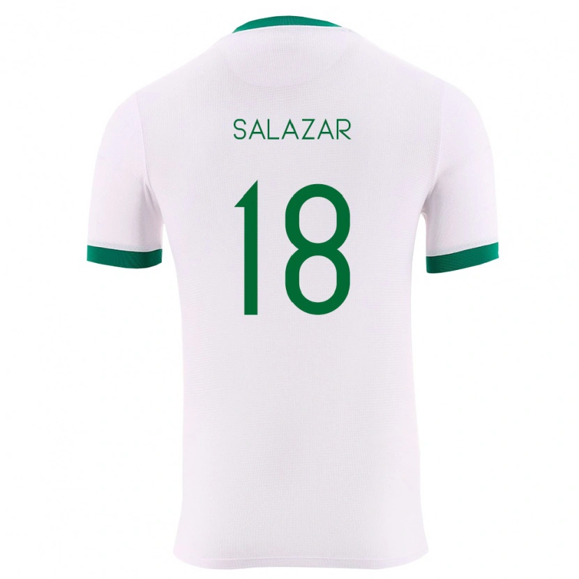 Danxen Män Bolivia Yeison Salazar #18 Vit Grön Röd Bortatröja Matchtröjor 26-28 Tröjor T-Tröja