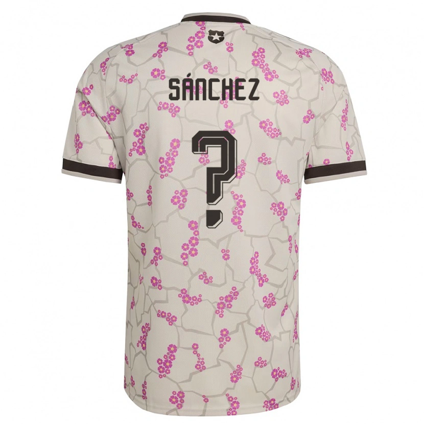 Danxen Män Chile Valentín Sánchez #0 Vit Lila Bortatröja Matchtröjor 26-28 Tröjor T-Tröja