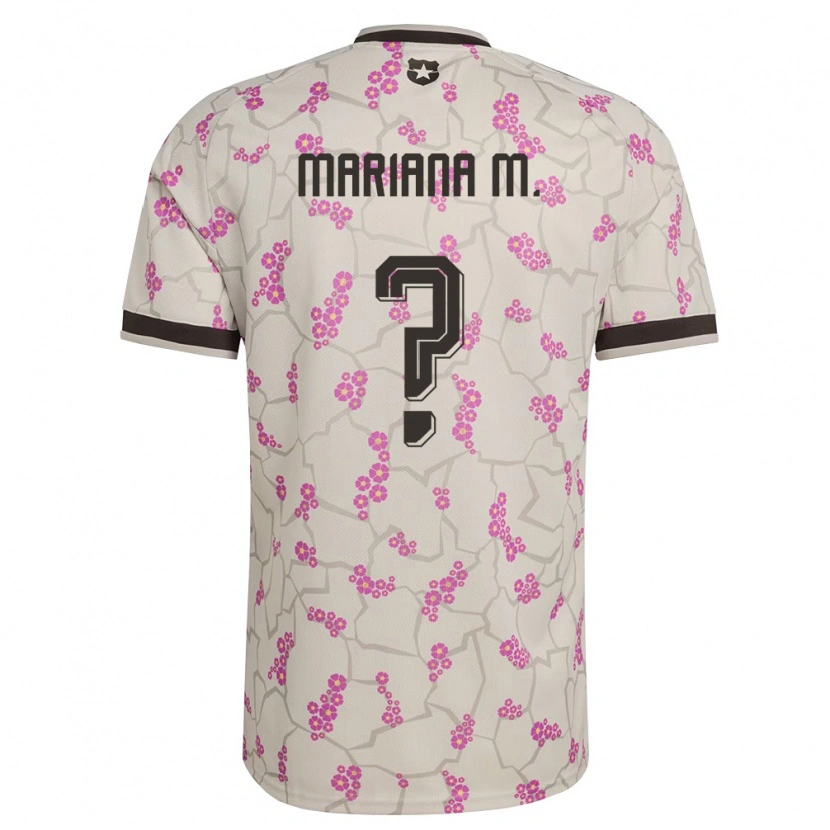 Danxen Män Chile Mariana Morales #0 Vit Lila Bortatröja Matchtröjor 26-28 Tröjor T-Tröja