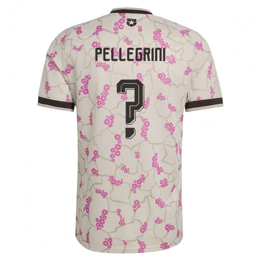 Danxen Män Chile Maya Pellegrini #0 Vit Lila Bortatröja Matchtröjor 26-28 Tröjor T-Tröja