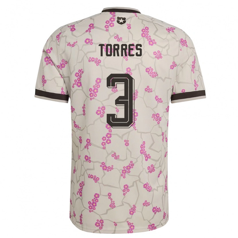 Danxen Män Chile Bruno Torres #3 Vit Lila Bortatröja Matchtröjor 26-28 Tröjor T-Tröja
