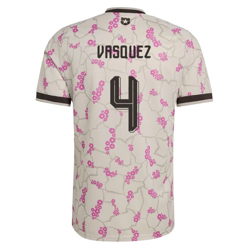 Danxen Män Chile Matías Vásquez #4 Vit Lila Bortatröja Matchtröjor 26-28 Tröjor T-Tröja