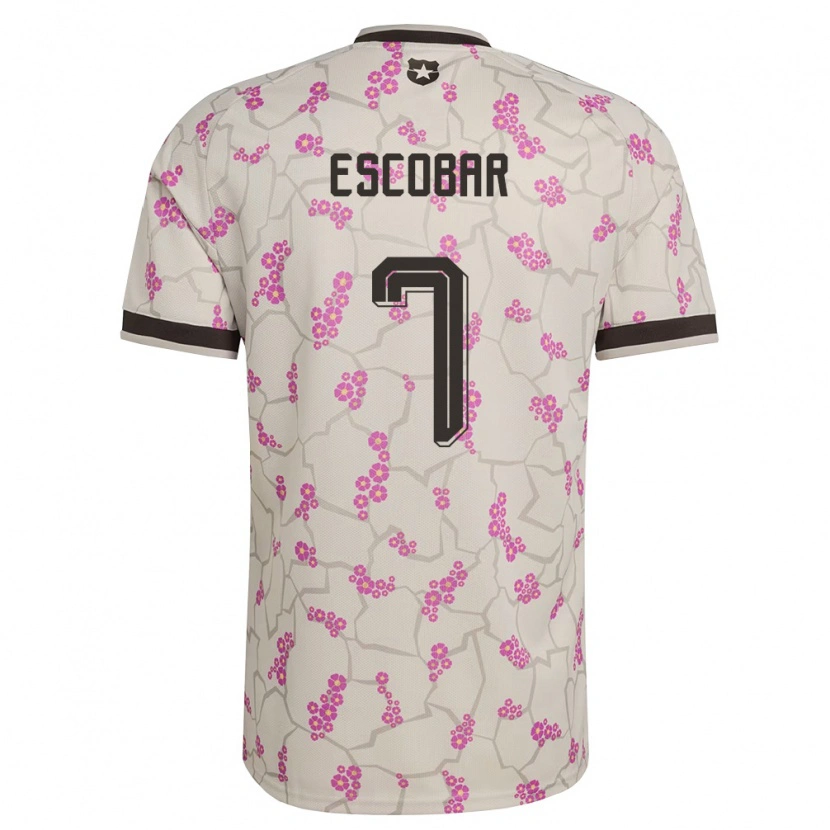 Danxen Män Chile Bastián Escobar #7 Vit Lila Bortatröja Matchtröjor 26-28 Tröjor T-Tröja