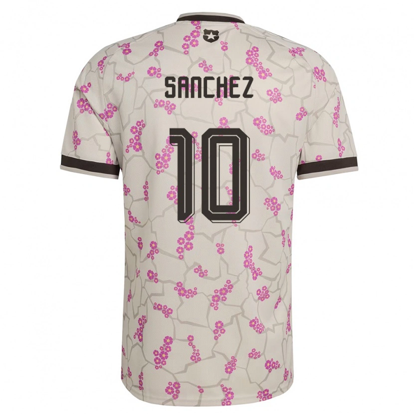 Danxen Män Chile Alexis Sánchez #10 Vit Lila Bortatröja Matchtröjor 26-28 Tröjor T-Tröja