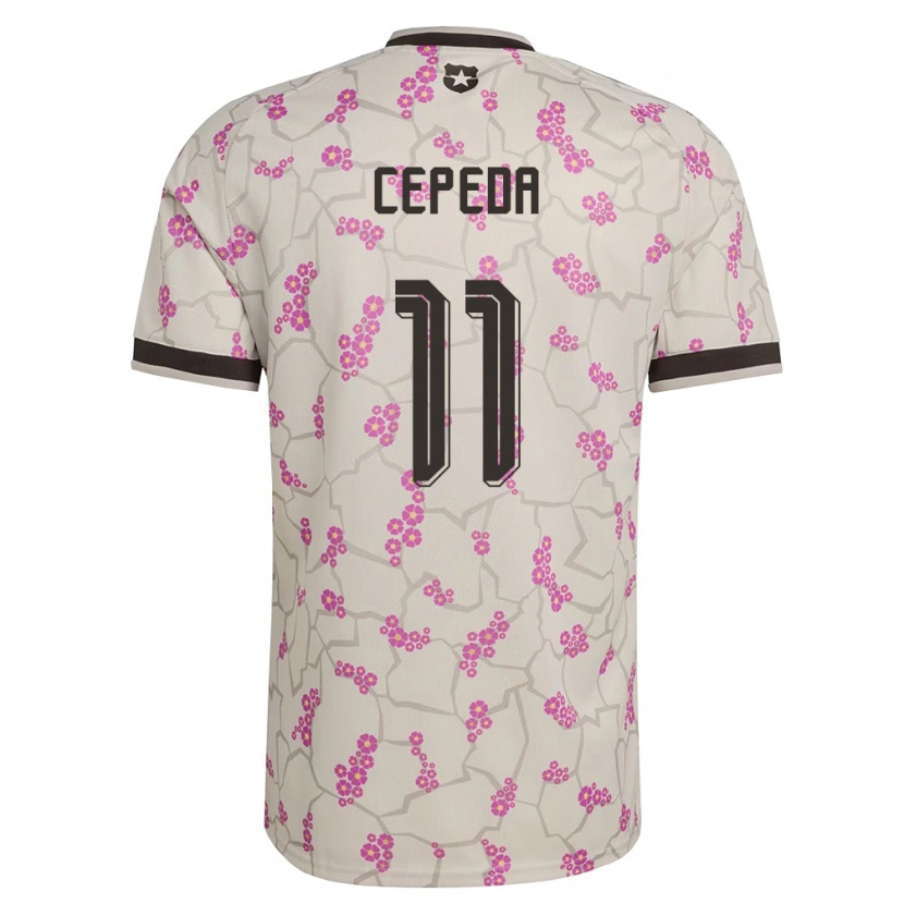 Danxen Män Chile Lucas Cepeda #11 Vit Lila Bortatröja Matchtröjor 26-28 Tröjor T-Tröja