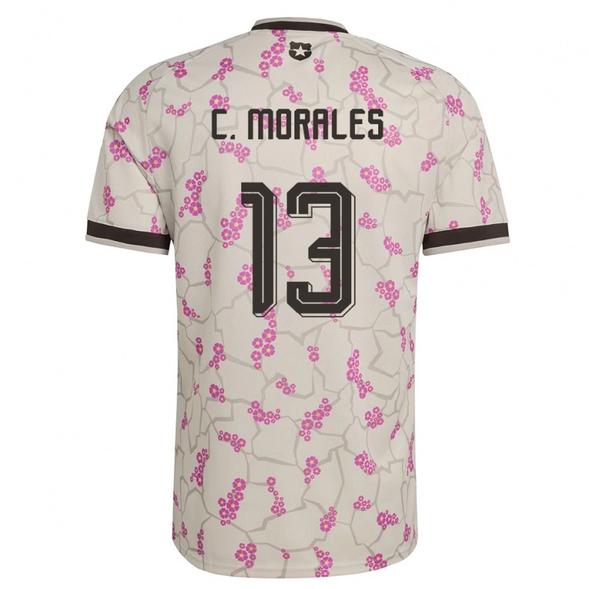 Danxen Män Chile Cristián Morales #13 Vit Lila Bortatröja Matchtröjor 26-28 Tröjor T-Tröja