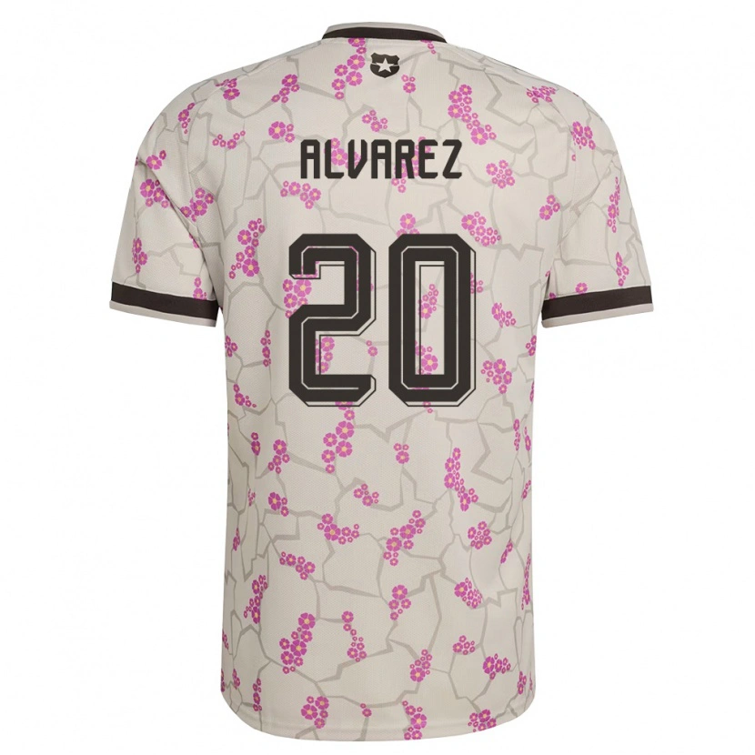 Danxen Män Chile Anaís Álvarez #20 Vit Lila Bortatröja Matchtröjor 26-28 Tröjor T-Tröja