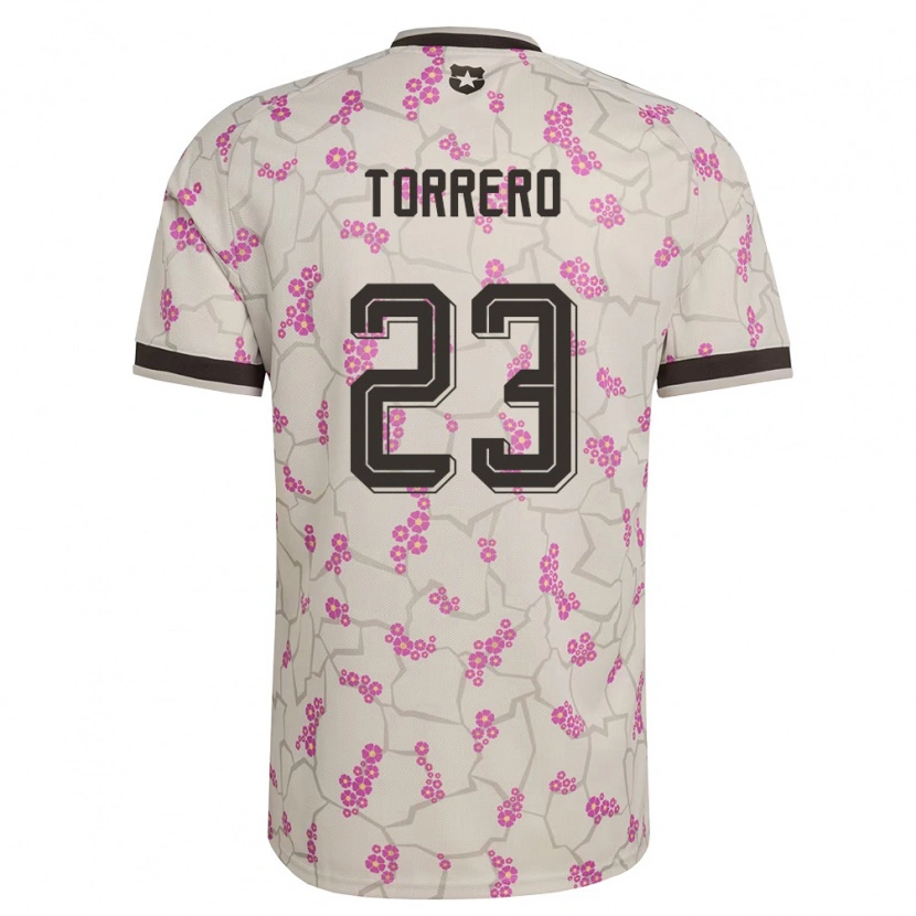 Danxen Män Chile Ryann Torrero #23 Vit Lila Bortatröja Matchtröjor 26-28 Tröjor T-Tröja