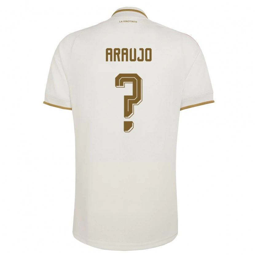 Danxen Män Venezuela Andrusw Araujo #0 Off-White Gul Bortatröja Matchtröjor 26-28 Tröjor T-Tröja