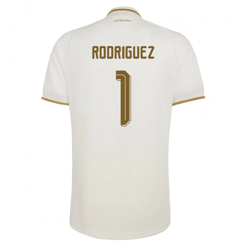 Danxen Män Venezuela Samuel Rodriguez #1 Off-White Gul Bortatröja Matchtröjor 26-28 Tröjor T-Tröja