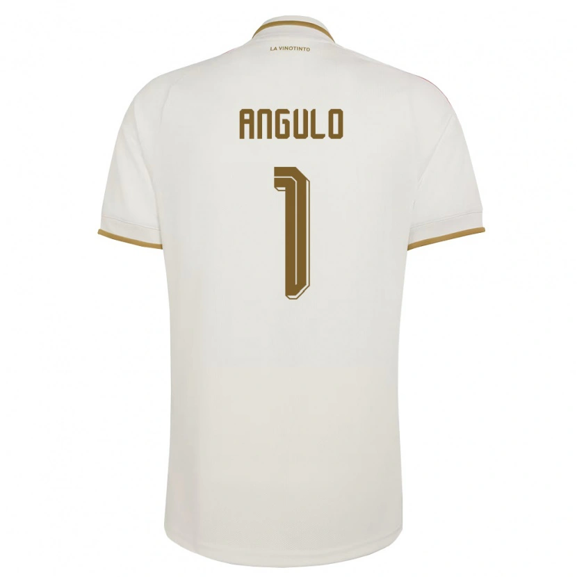 Danxen Män Venezuela Sebastian Angulo #1 Off-White Gul Bortatröja Matchtröjor 26-28 Tröjor T-Tröja