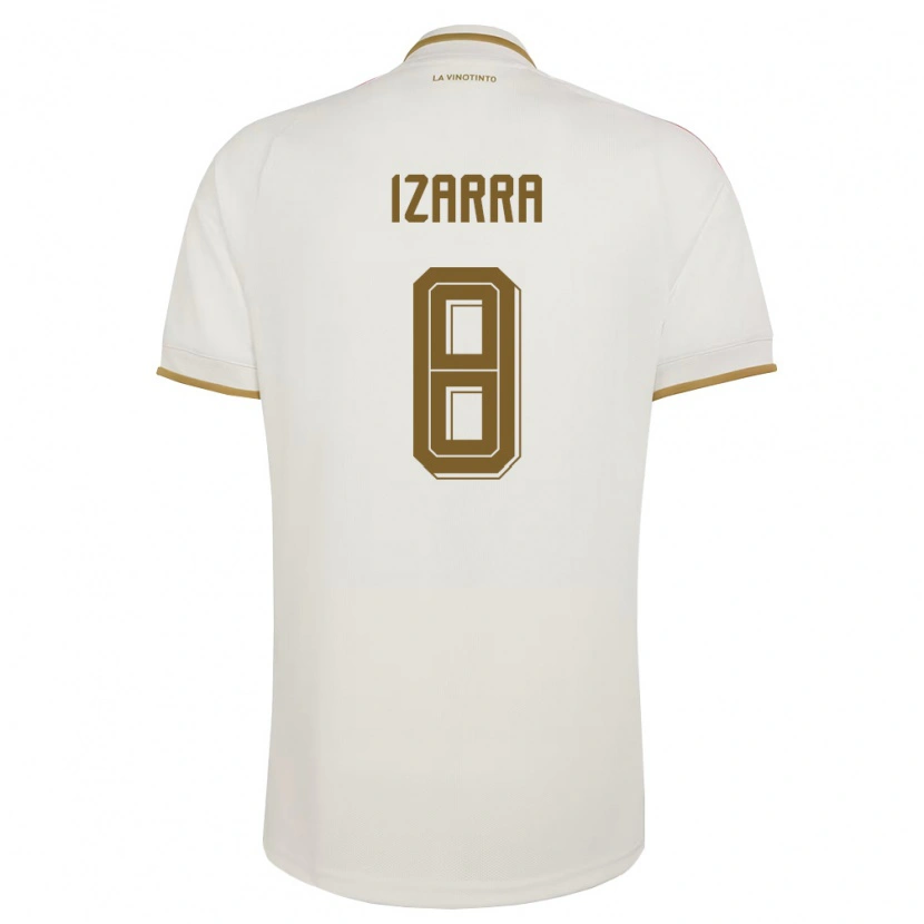 Danxen Män Venezuela Axel Izarra #8 Off-White Gul Bortatröja Matchtröjor 26-28 Tröjor T-Tröja