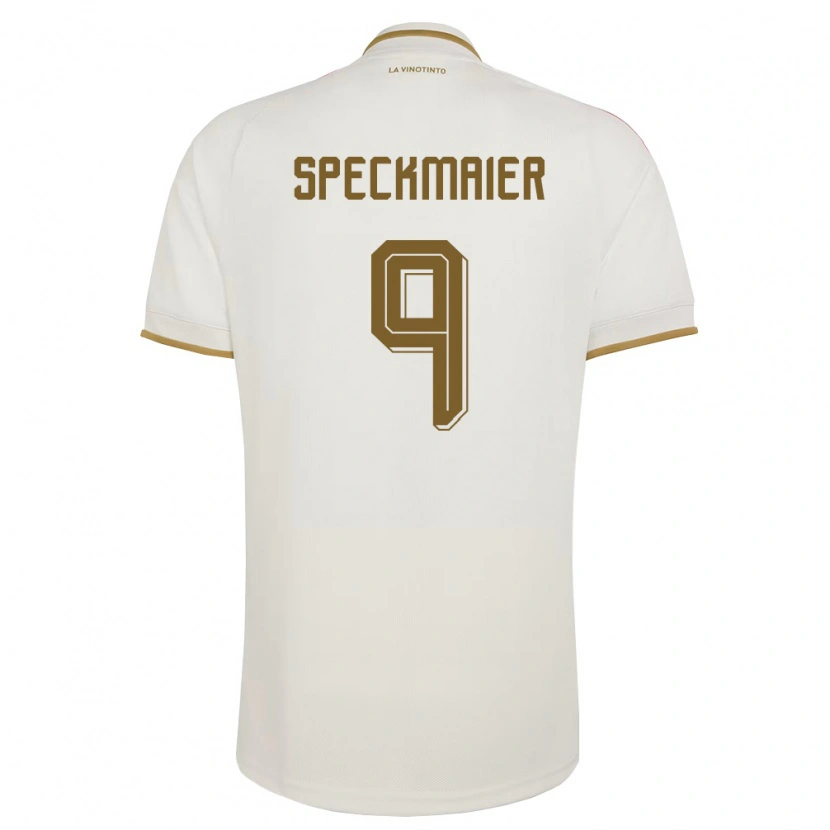 Danxen Män Venezuela Mariana Speckmaier #9 Off-White Gul Bortatröja Matchtröjor 26-28 Tröjor T-Tröja