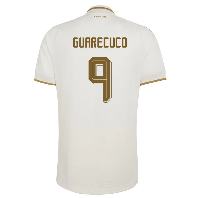 Danxen Män Venezuela Joemar Guarecuco #9 Off-White Gul Bortatröja Matchtröjor 26-28 Tröjor T-Tröja